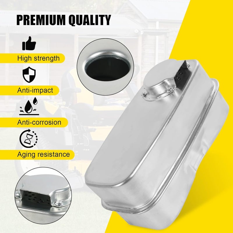RALZAOTO 751-0616B 951-0616B Twin Inlet Exhaust Muffler Compatible with MTD Cub Cadet LT1018 LT1022 LT1024 RZT22 RZT42 RZT50 RZT54 RZT50KH Replace 951-0616 751-0616 - Image 5